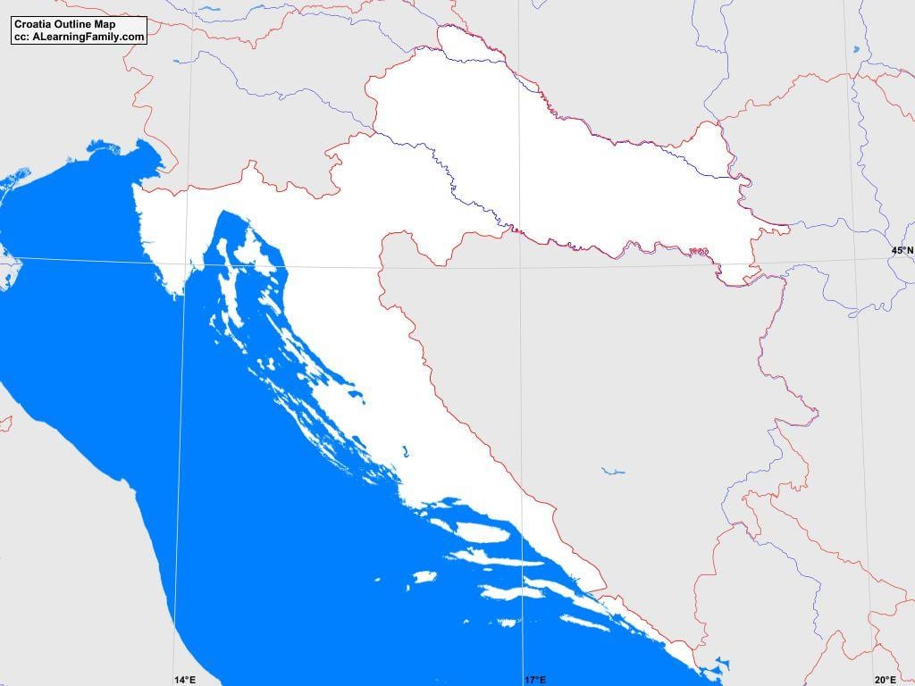croàcia esquema mapa
