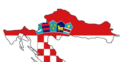 Croàcia mapa bandera