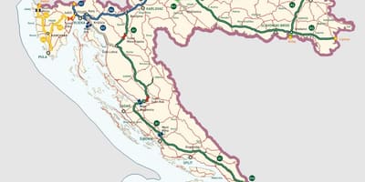 Croat autopistes mapa