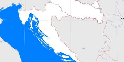 Croàcia esquema mapa