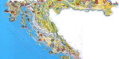 Croàcia atraccions mapa