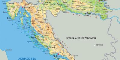 Croàcia en el mapa