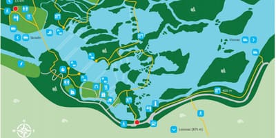 Parc nacional de Krka, croàcia mapa