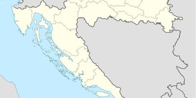 Croàcia mapa de localització
