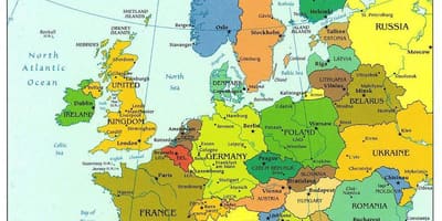 Mapa del món que mostra croàcia