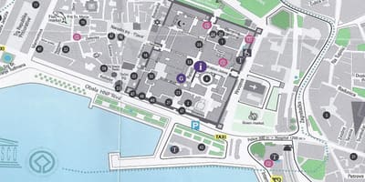 Carrer mapa de split, croàcia